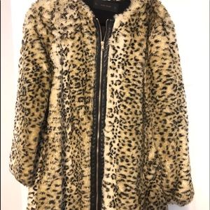 Zara Faux leopard jacket